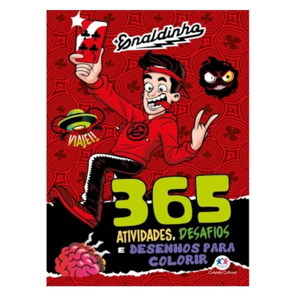 Livro com 365 Atividades Enaldinho Ciranda Digital - Desafios e Desenhos