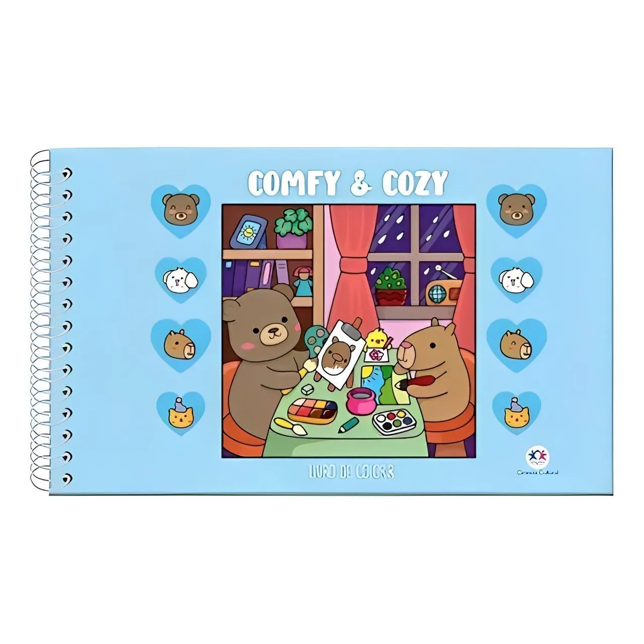 Livro Comfy And Cozy Blue para Colorir Ciranda Cultural - Azul