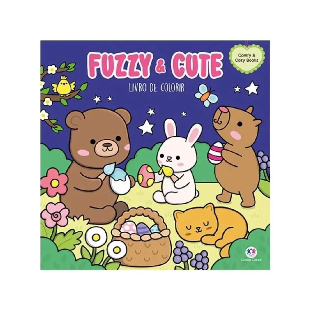 Livro Comfy Cozy Fuzzy And Cute Ciranda Cultural - para Colorir