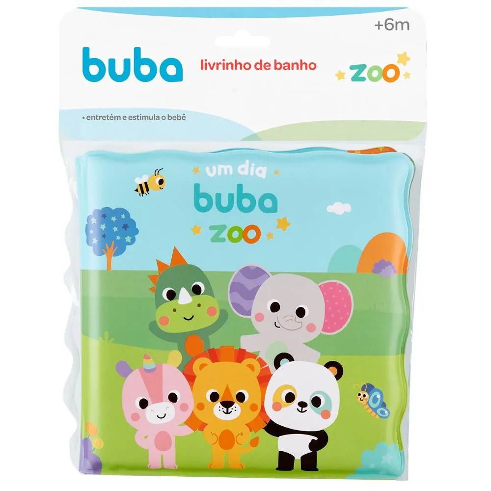 Livrinho de Banho para Bebê Buba - Buba Zoo