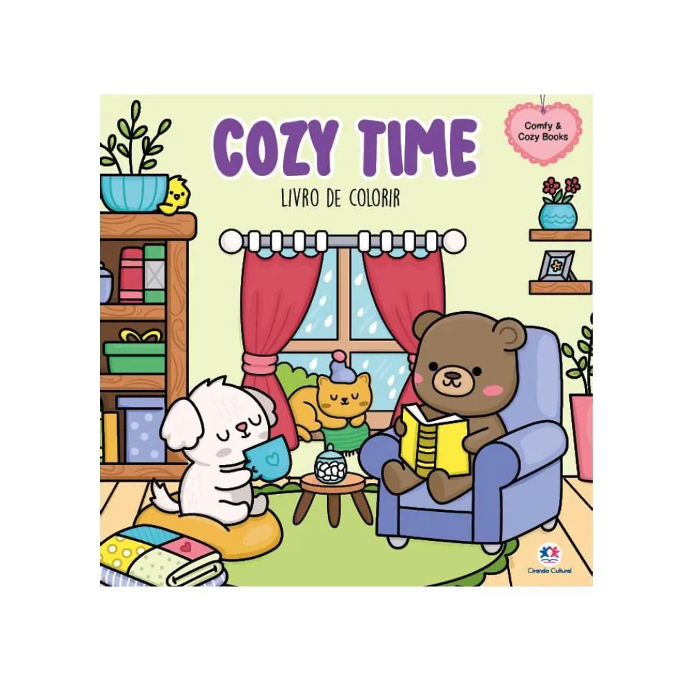 Livro de Colorir Comfy Cozy Time Ciranda Cultural - Momento Aconchegante