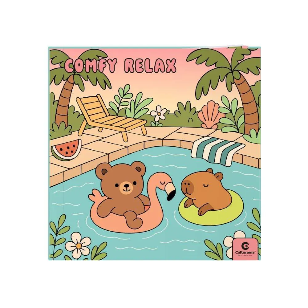 Livro de Colorir Comfy Relax Piscina - Culturama
