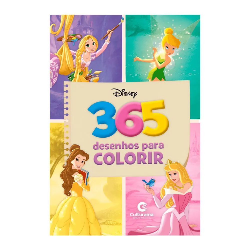 Livro 365 Desenhos para Colorir Disney - Culturama