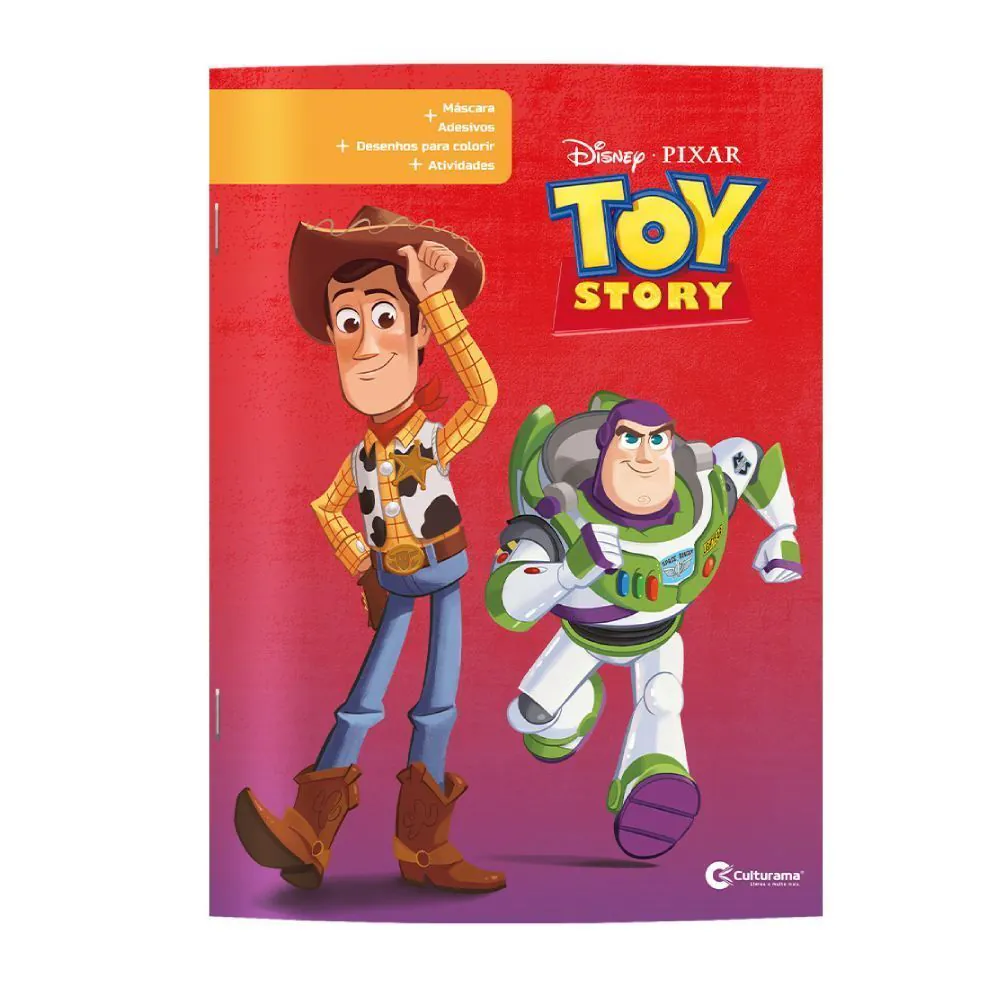 Livro Adesivos e Atividades com Máscara Toy Story Culturama