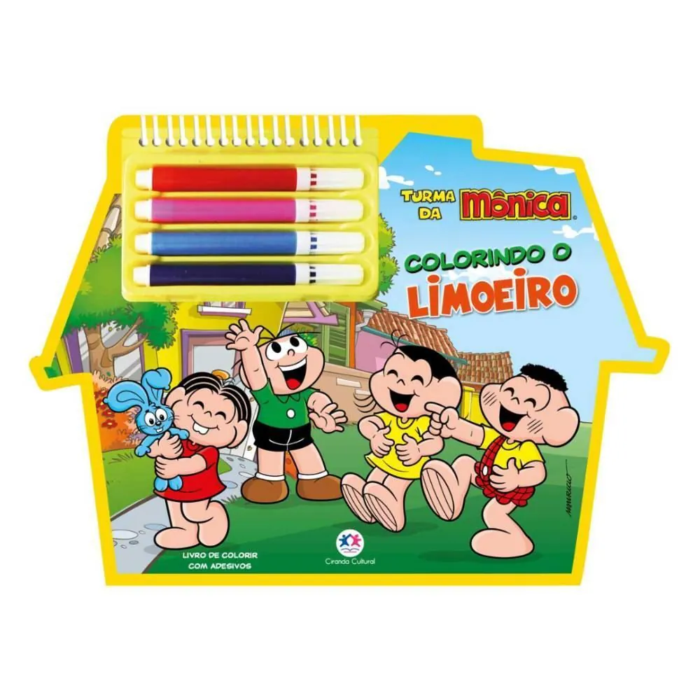 Livro Turma da Mônica Colorindo o Limoeiro Ciranda Cultural - para Colorir