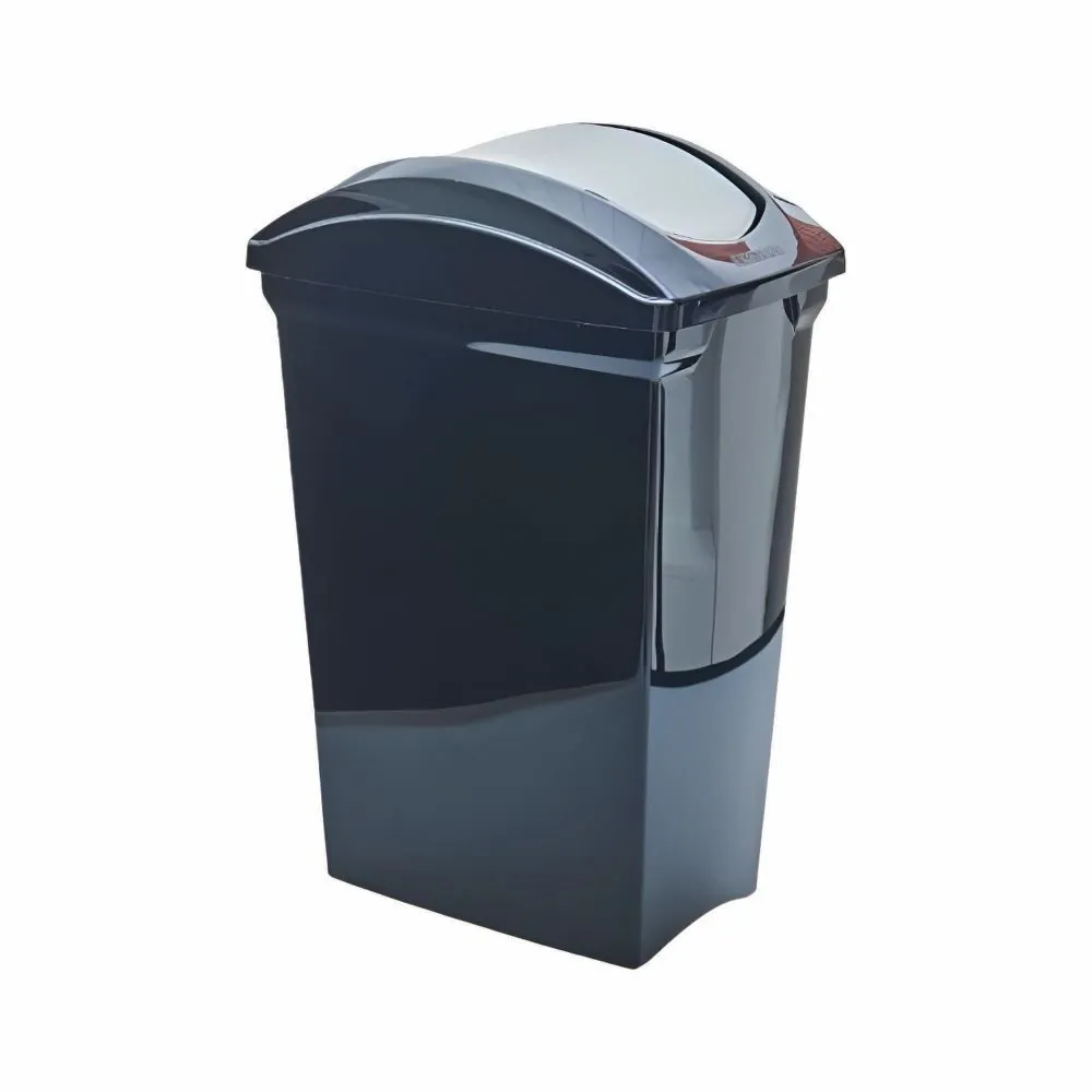 Lixeira Basculante Sanremo 15 Litros - Preto