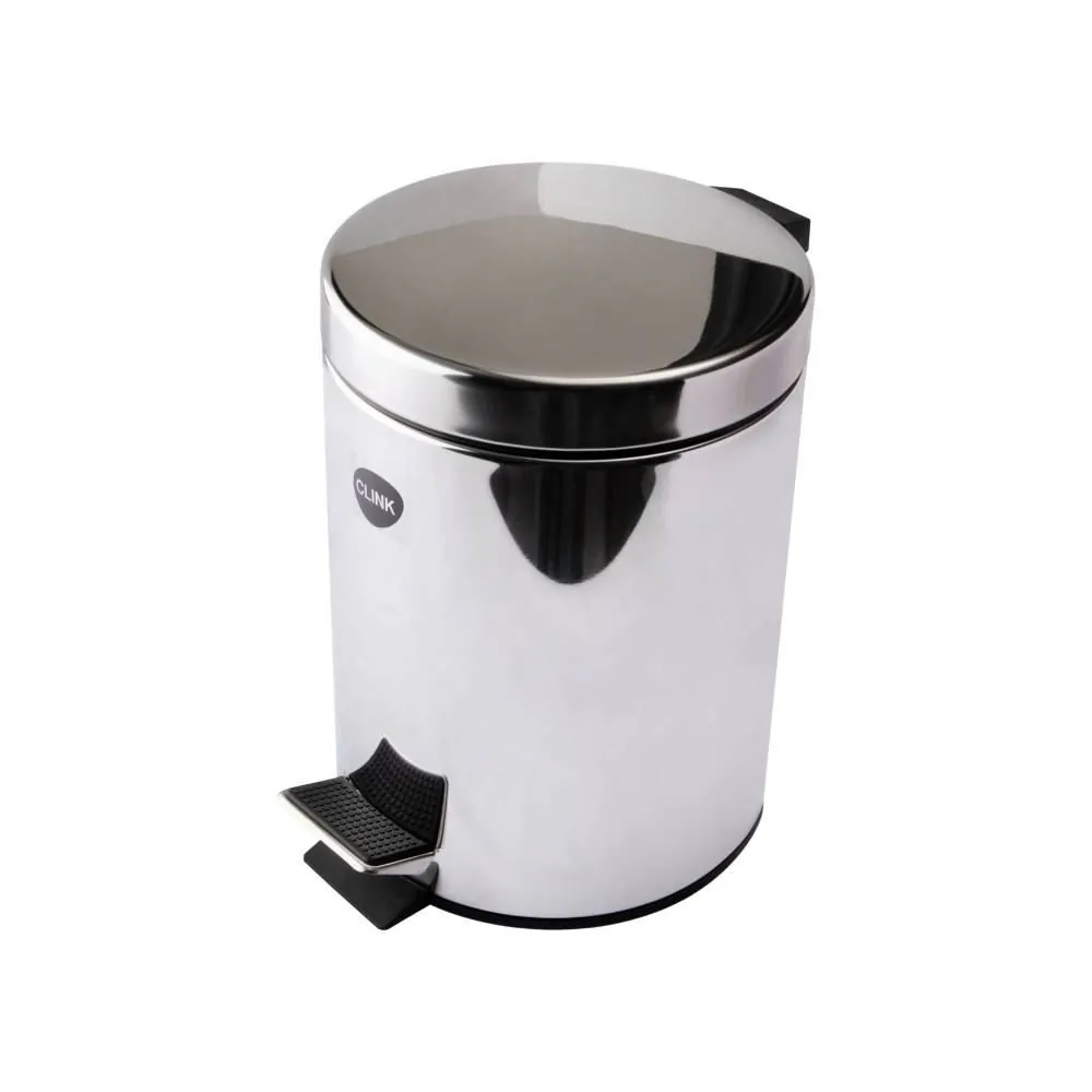 Lixeira com Pedal Inox Clink 3 Litros - Inox