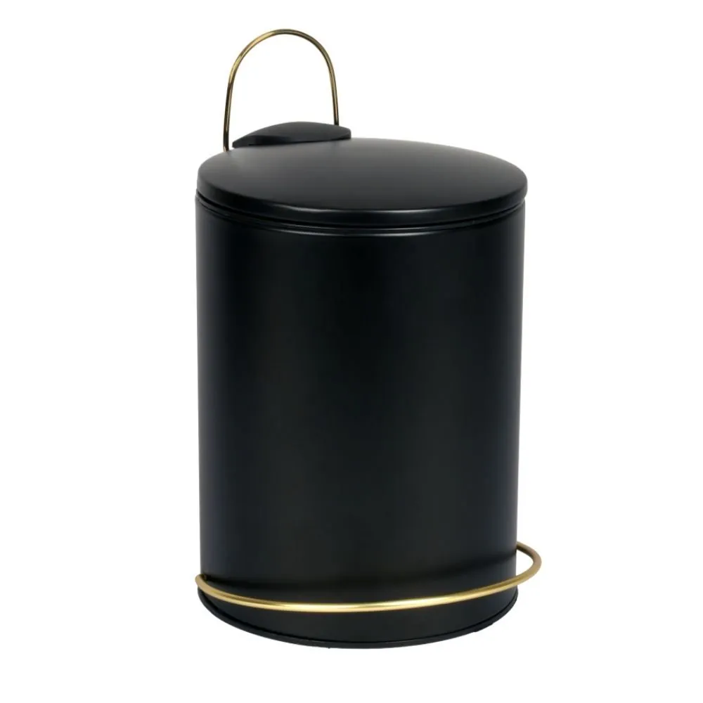 Lixeira com Pedal Montreal 5 Litros - Preto