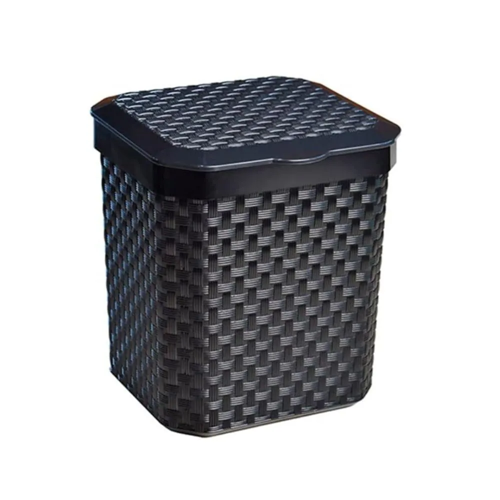 Lixeira com Tampa para Pia Rattan Arqplast 5 Litros - Preta