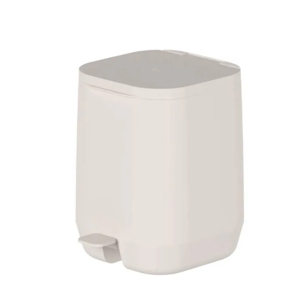 Lixeira de Pedal Aura 6 Litros Ou - Bege