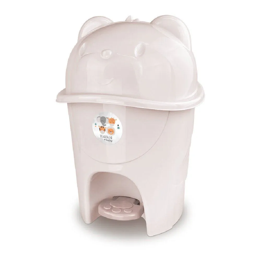 Lixeira Infantil 6,5 Litros com Pedal Fofura Baby - Linho