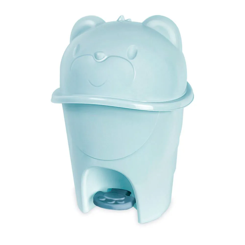 Lixeira Infantil 6,5 Litros com Pedal Fofura Baby - Nevoa