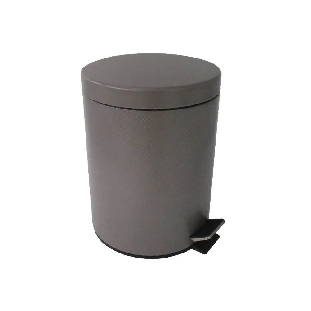 Lixeira Redonda Marrocos com Pedal 5 Litros - Chocolate