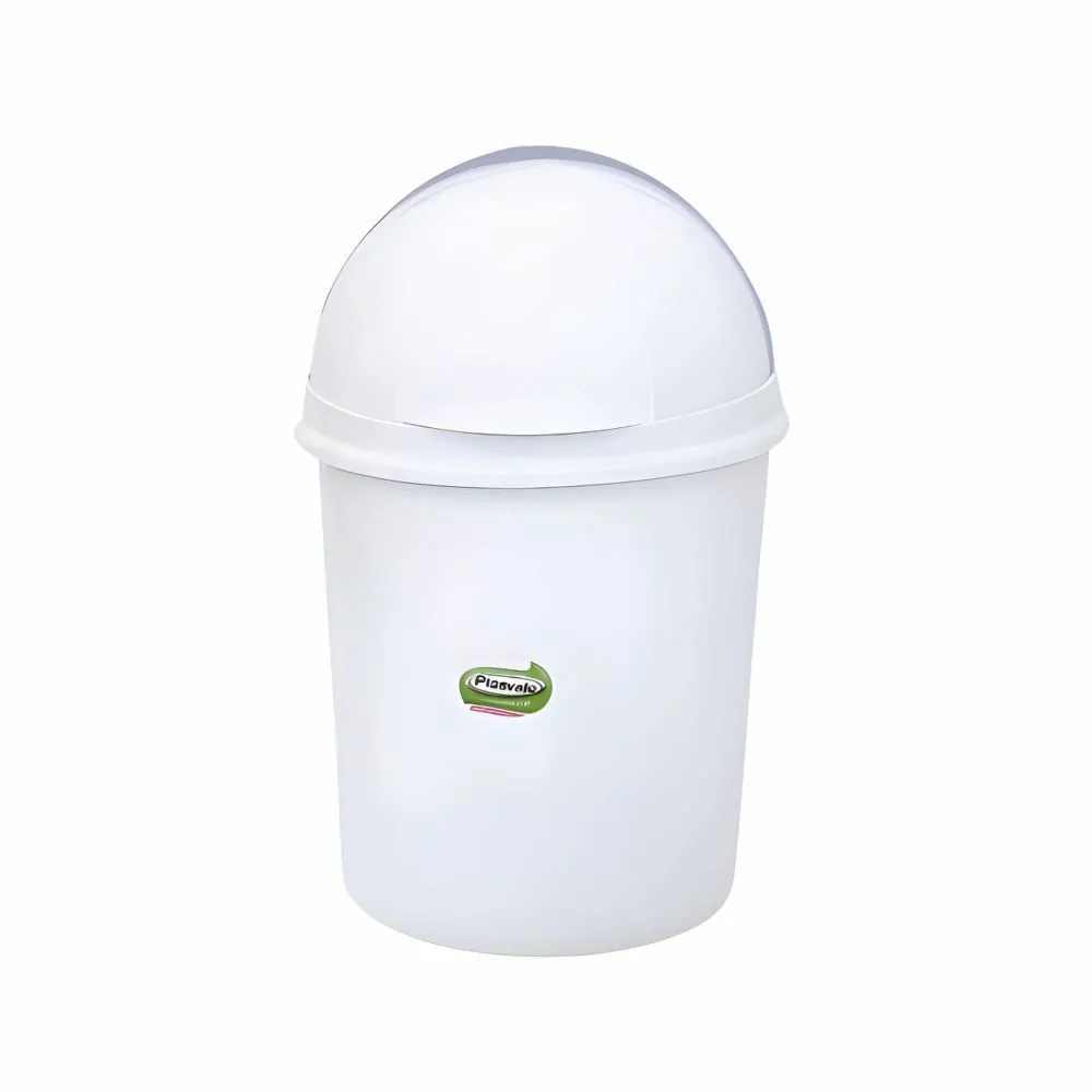 Lixeira Retrátil Plasvale 7,3 Litros - Branco
