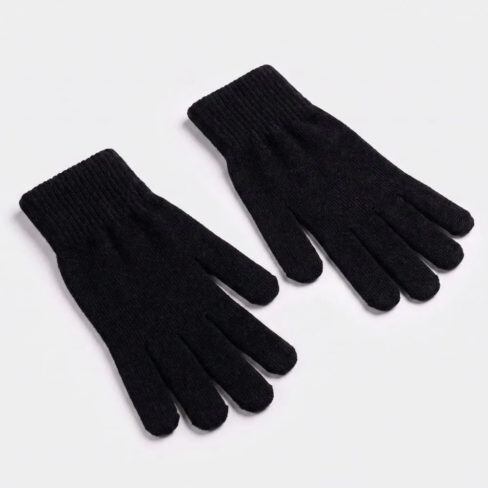 Luva Feminina em Tricot Boby Blues Preto