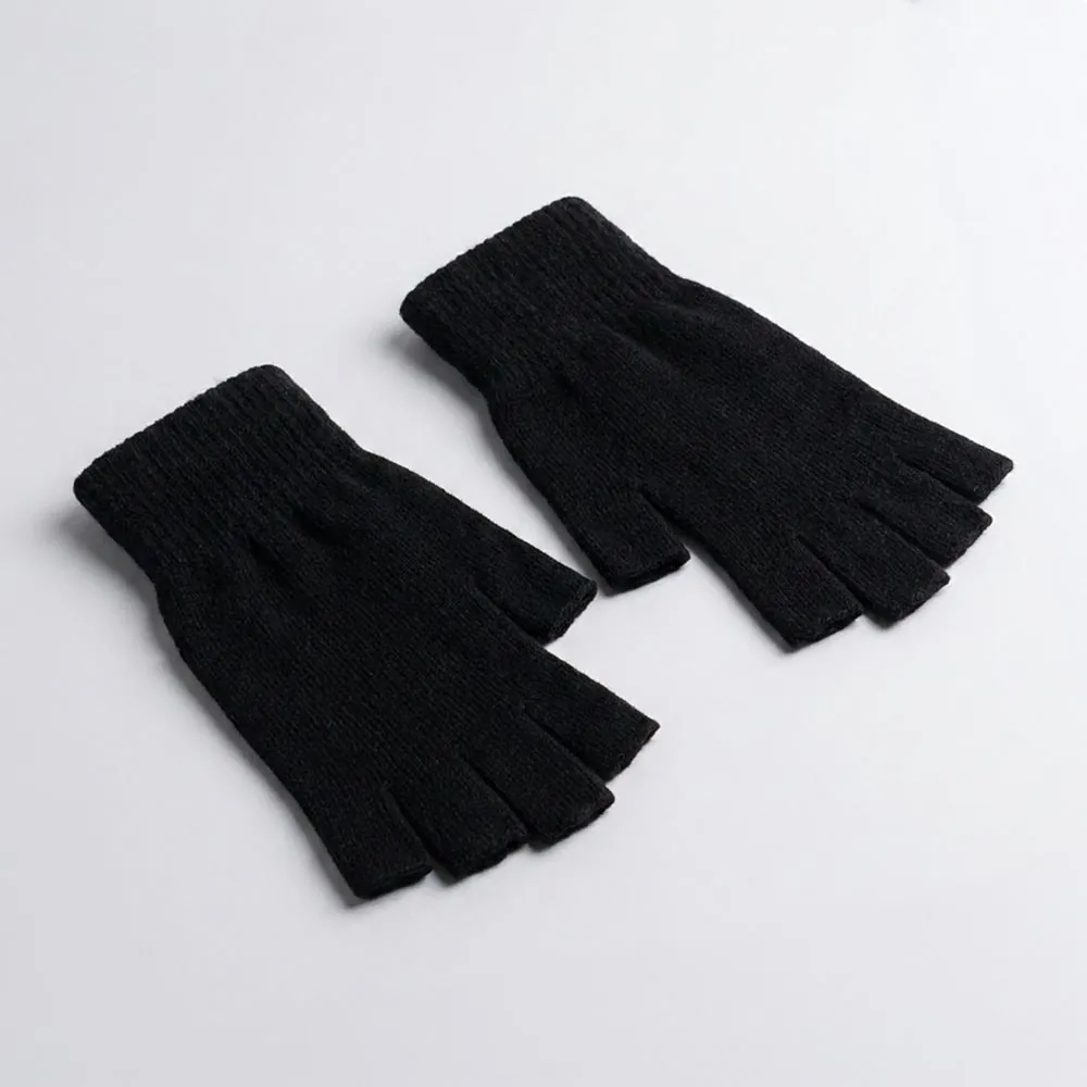 Luva Sem Dedo Feminina em Tricot Boby Blues Preto