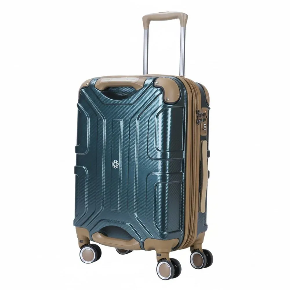 Mala de Bordo Abs 360° 10Kg Della Import - Verde
