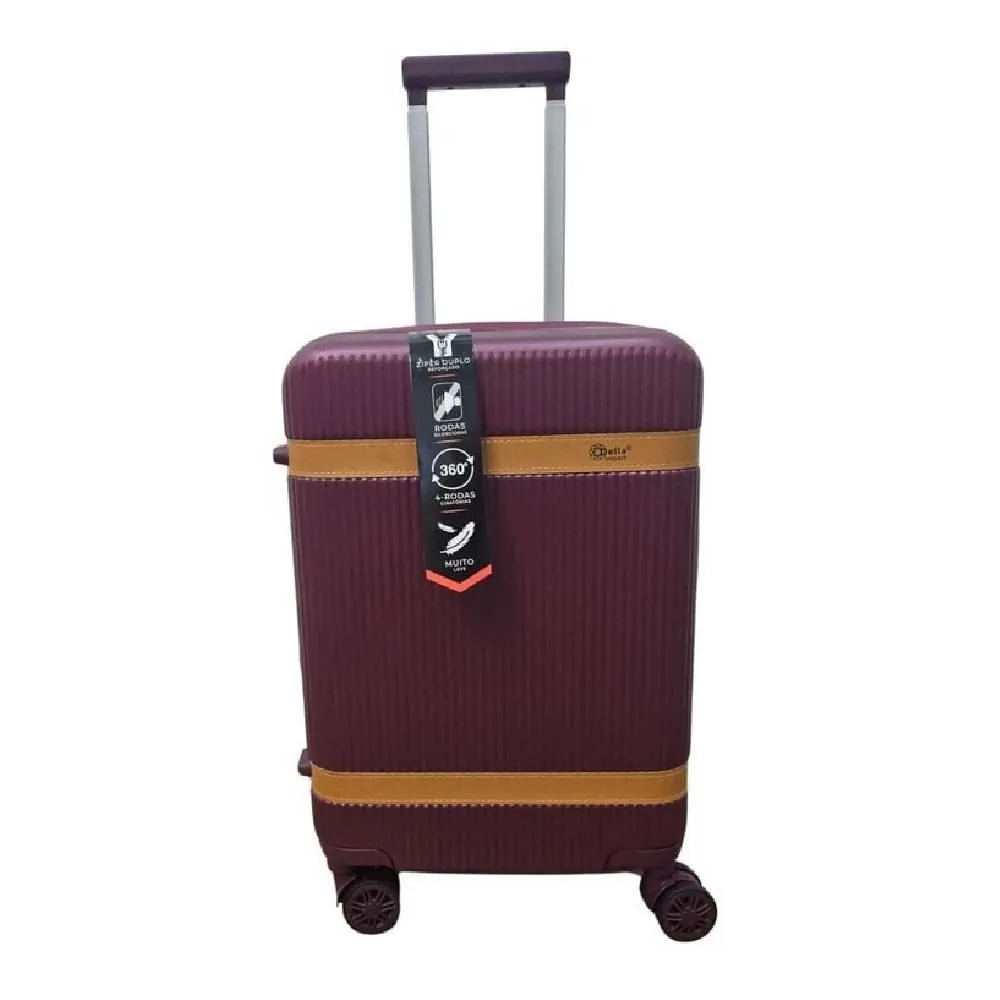 Mala de Bordo Ml-46 Abs 360° 10Kg Della Import - Vinho