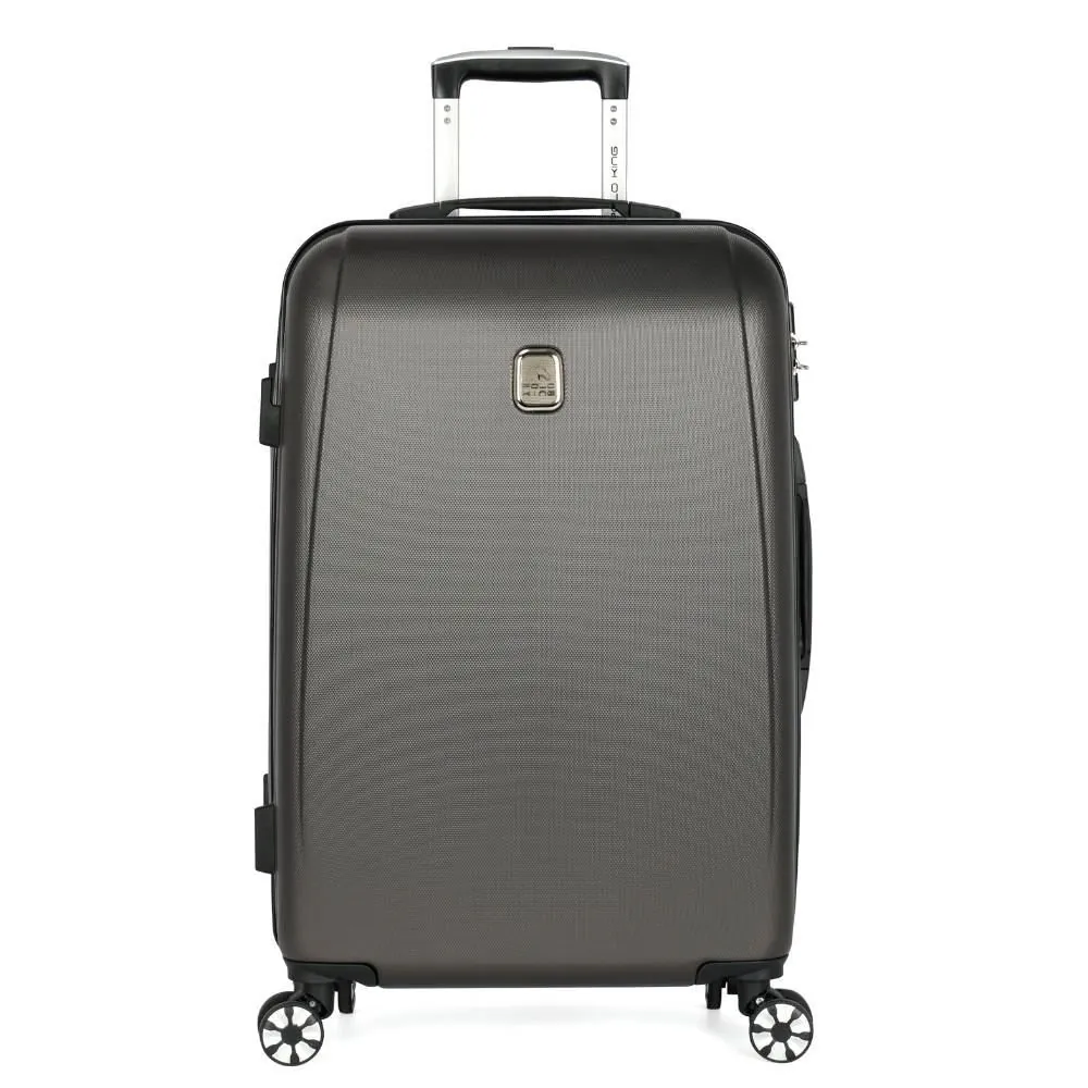 Mala de Viagem Grande Abs 360° Geneva Polo King - Grafite