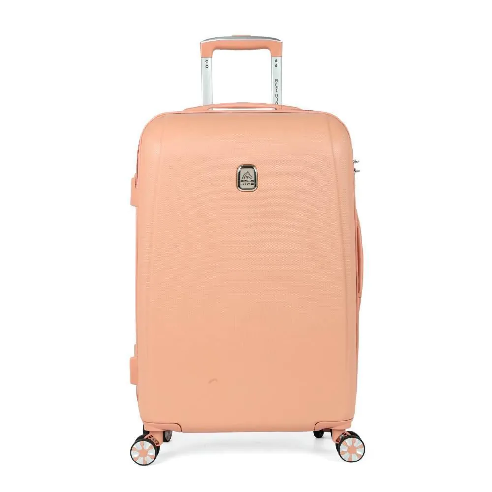 Mala de Bordo Abs 360° Geneva 10Kg Polo King - Rose