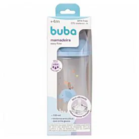 Mamadeira Easy Flow Buba 330Ml - Elefante Rosa