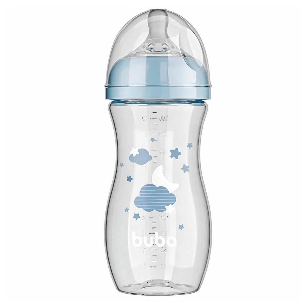 Mamadeira Easy Flow Buba 330Ml - Nuvem Azul