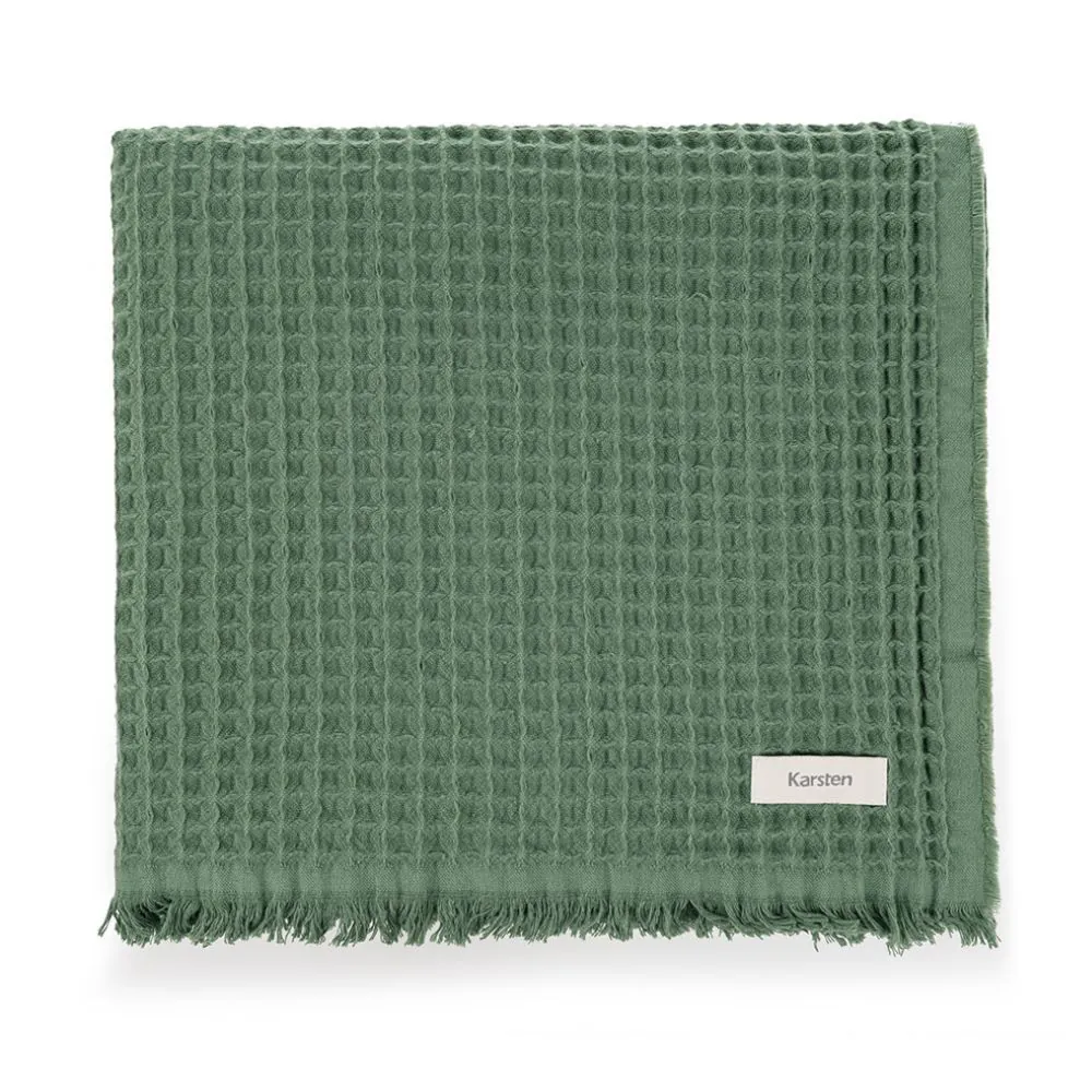 Manta Decorativa Denver 1,50X2,00 m 100% Algodão Karsten - Musgo