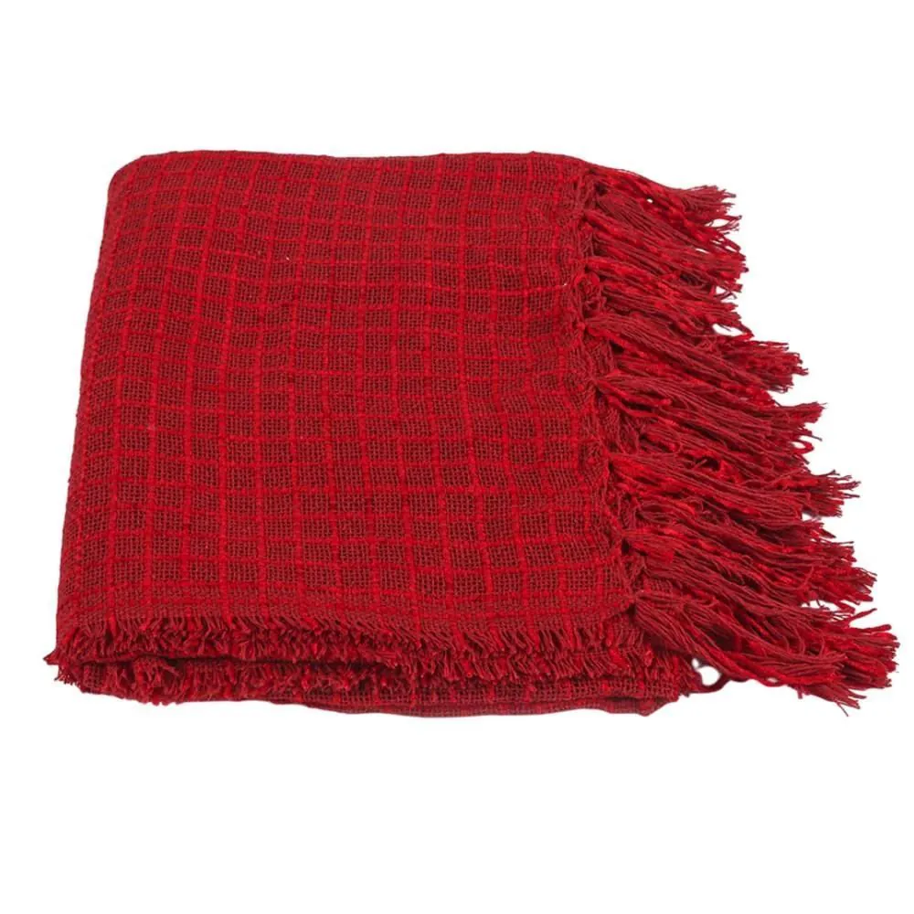 Manta Decorativa para Sofá 1,20X1,50 M Naturalle - Vermelho