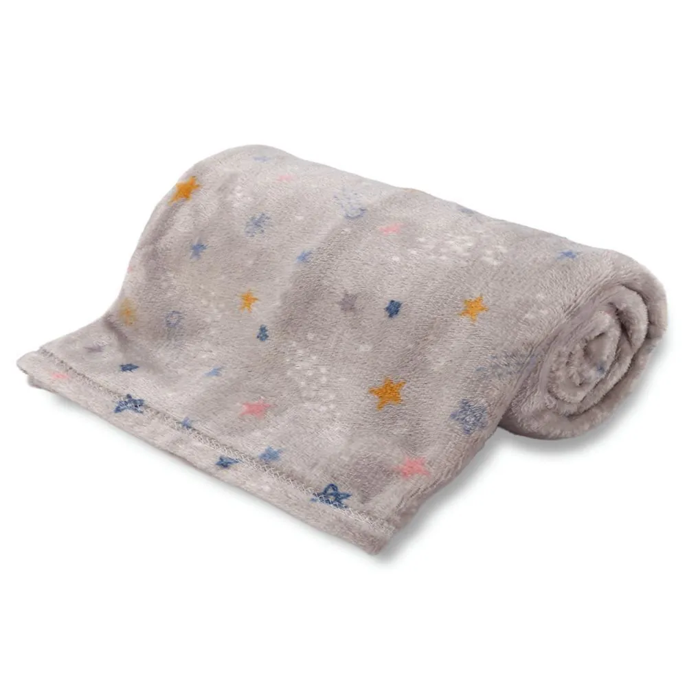 Manta Infantil 100% Poliéster Encantos Kids - Aster Star Cinza