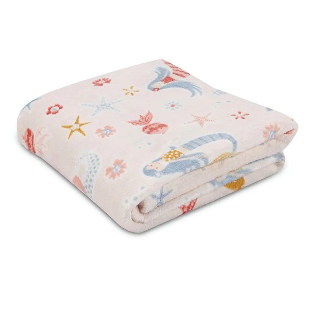 Manta Infantil Encantos Kids - Sereia Pêssego