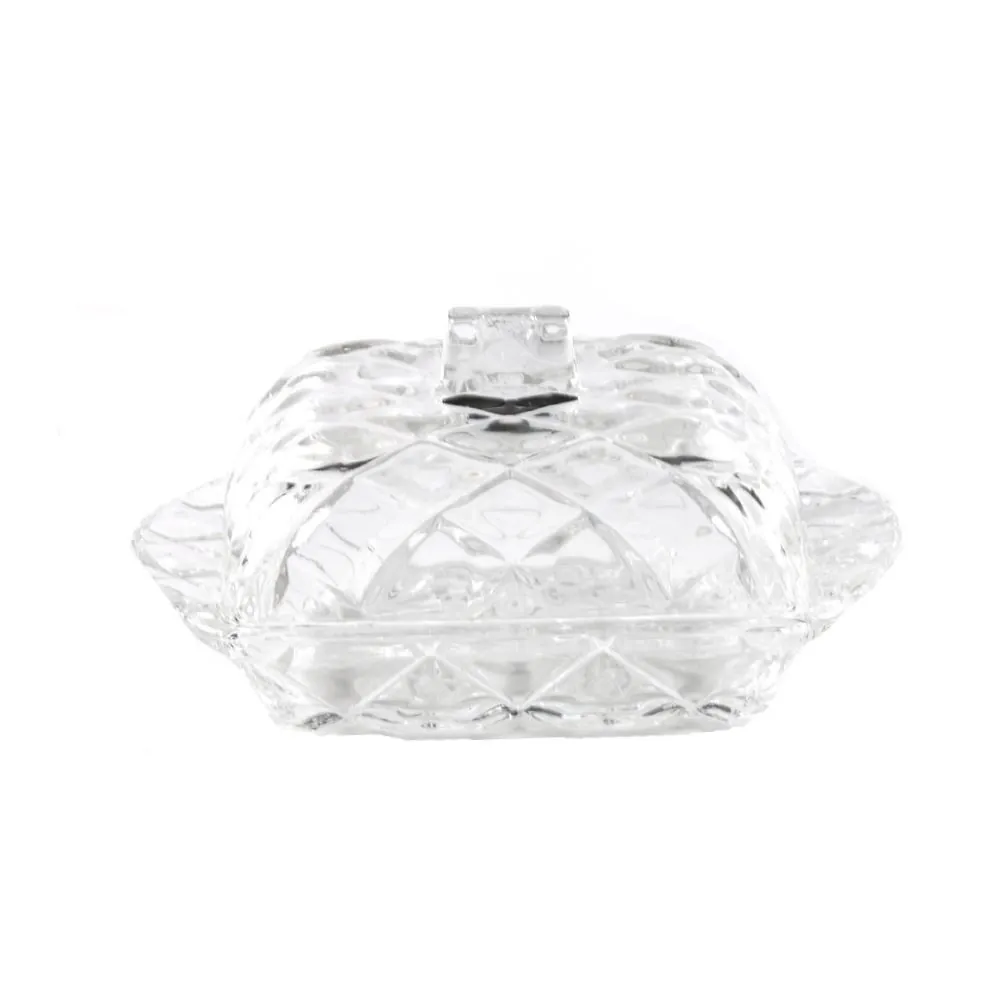 Manteigueira de Cristal Lyor 17Cm - Deli