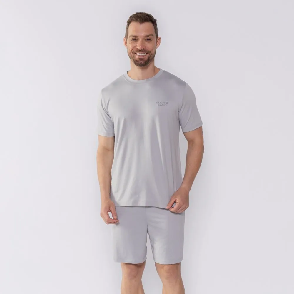 Pijama Masculino Curto Marc Alain Cinza