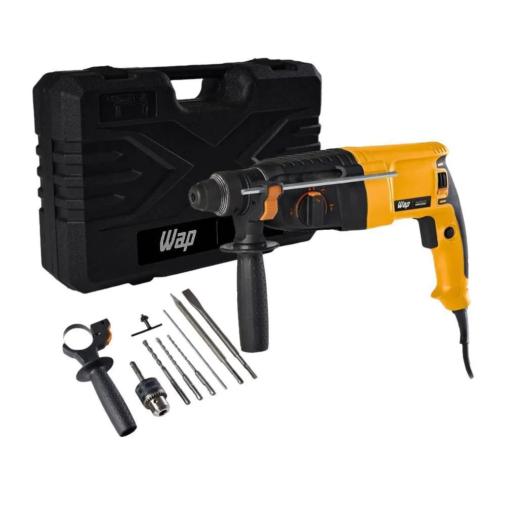 Martelete Combinado Wap 900W Sds Plus com Maleta EMPR900K