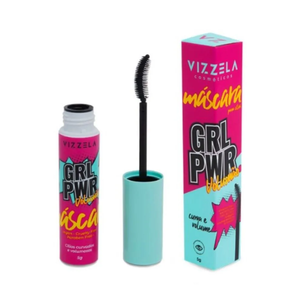 Máscara para Cílios Preto Girl Power Vizzela - 5g