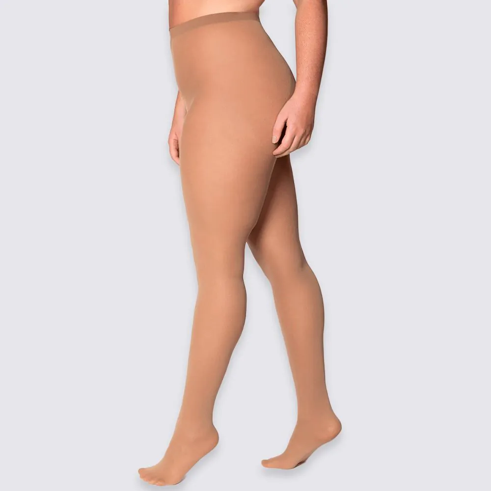 Meia-calça Plus Size Loba Opaca Fio 40 Lupo Po de Arroz