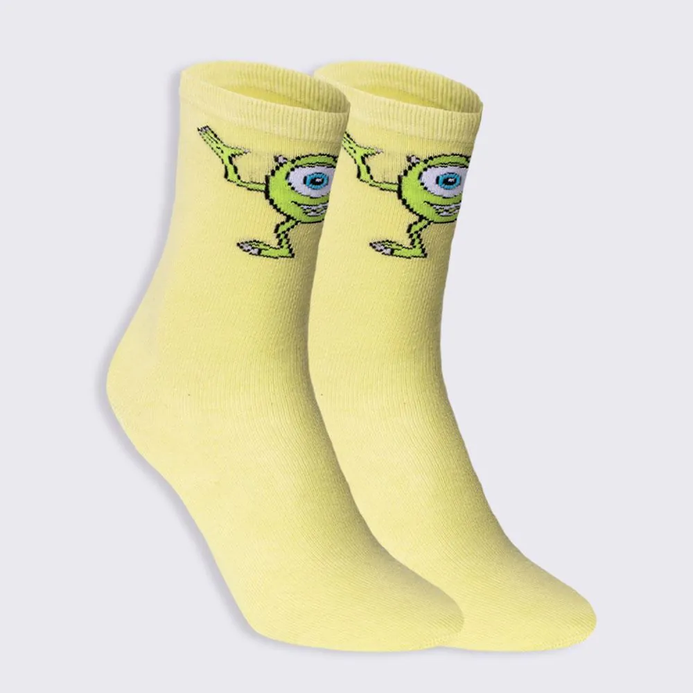 Meia Cano Longo Mike Wazowski Disney - Verde 39/43