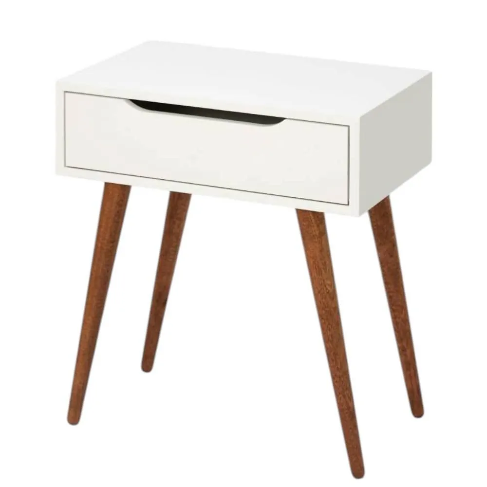 Mesa de Cabeceira Londres 60Cm - Branco