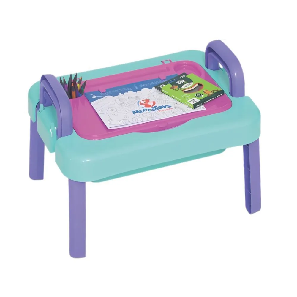 Mesinha de Desenho Infantil Didática Charmosa Mercotoys - 438