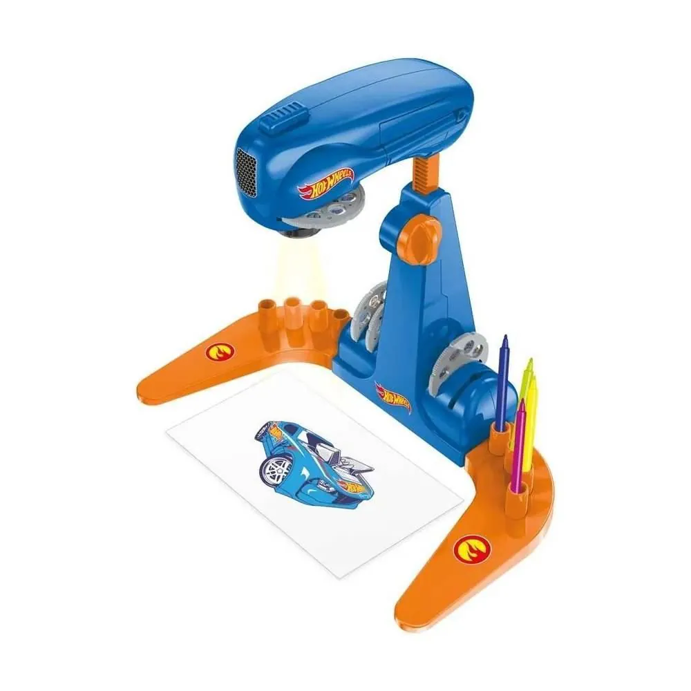 Mesa Projetora Infantil Hot Wheels com 24 Desenhos - BR2087