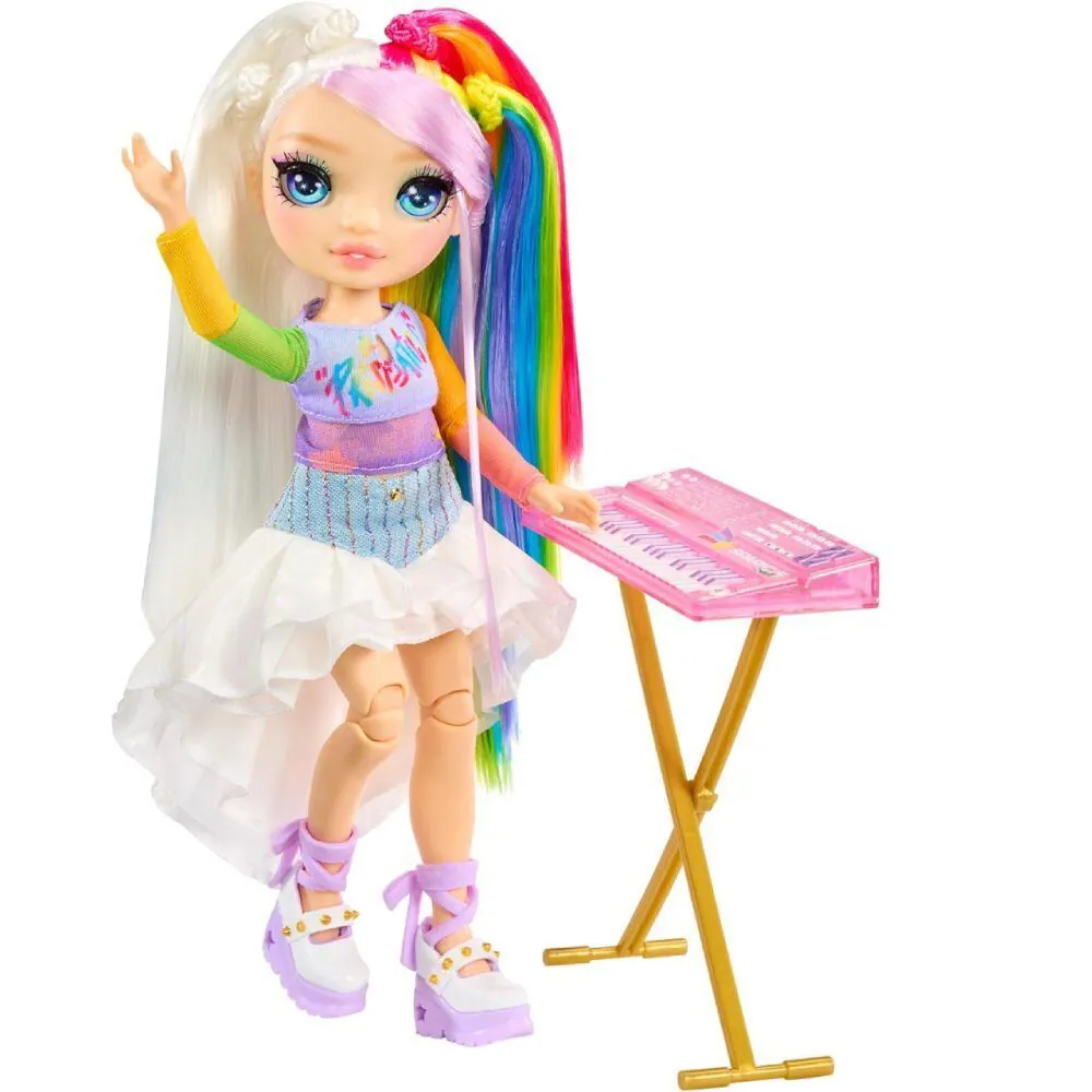 Mini Boneca Rainbow Jr High Rock Band Fashion Doll - Amaya