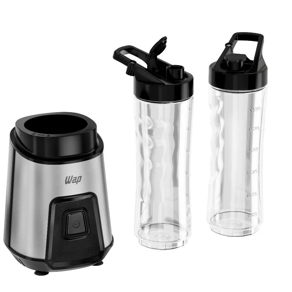 Mini Liquidificador Blender Go Wap com 2 Copos Squeeze