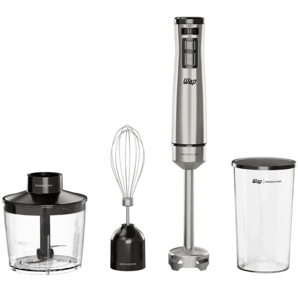 Mixer Wap 3 em 1 Inox com Processador 700ml WM1