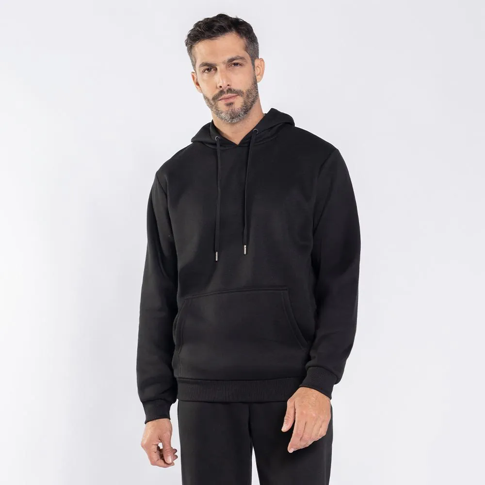 Blusão Moletom Masculino Canguru Marc Alain Preto
