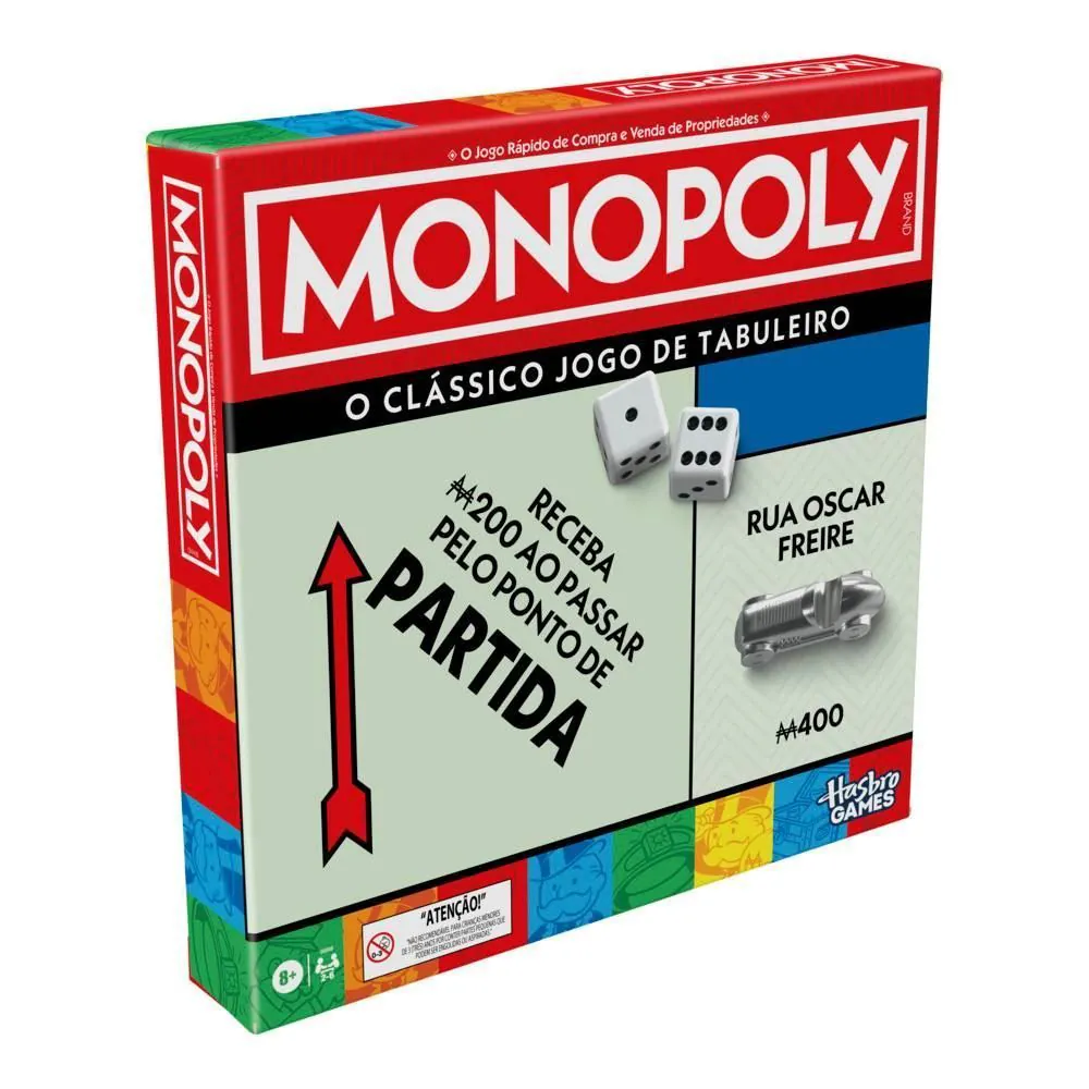 Jogo de Tabuleiro Monopoly Clássico Hasbro - G0009