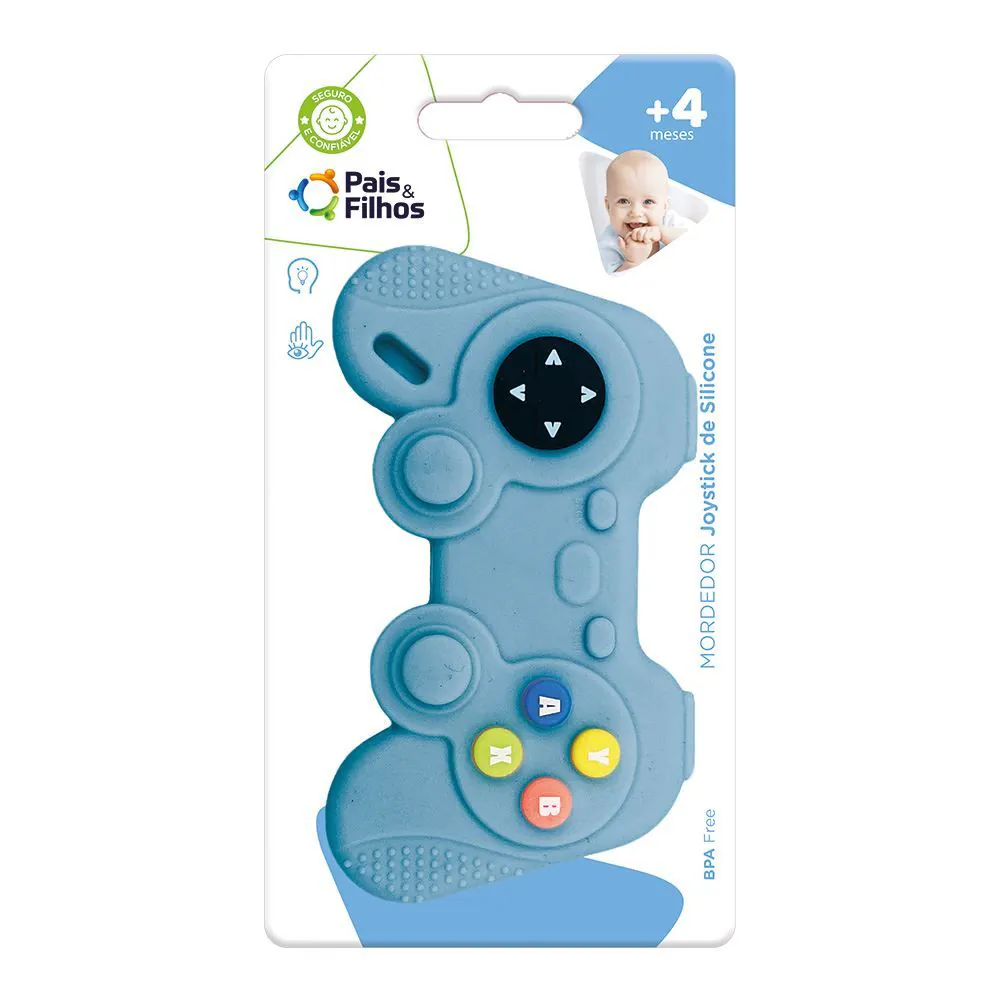 Mordedor Joystick de Silicone Pais e Filhos