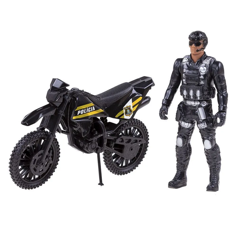 Moto e Boneco Tático Bs Toys - 514