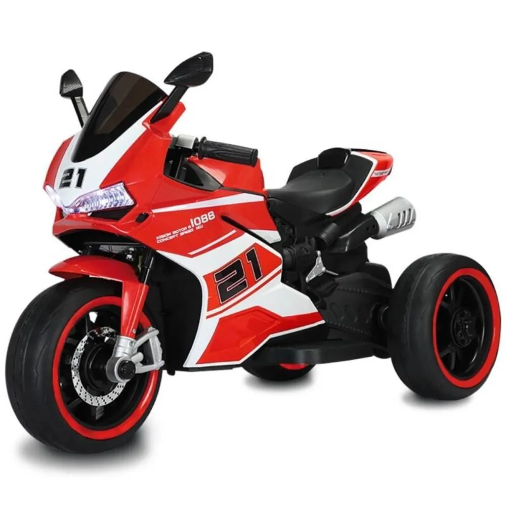 Moto Elétrica Speed Gt 12V Brinquedos Bandeirante - 2923 - Vermelha