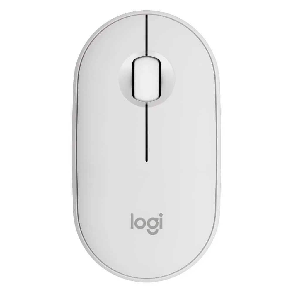 Mouse Logitech M350s Sem Fio Branco