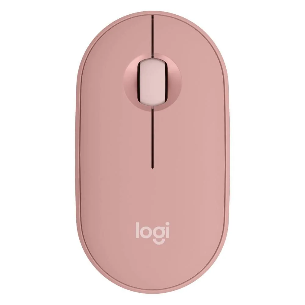 Mouse Logitech M350s Sem Fio Rosa