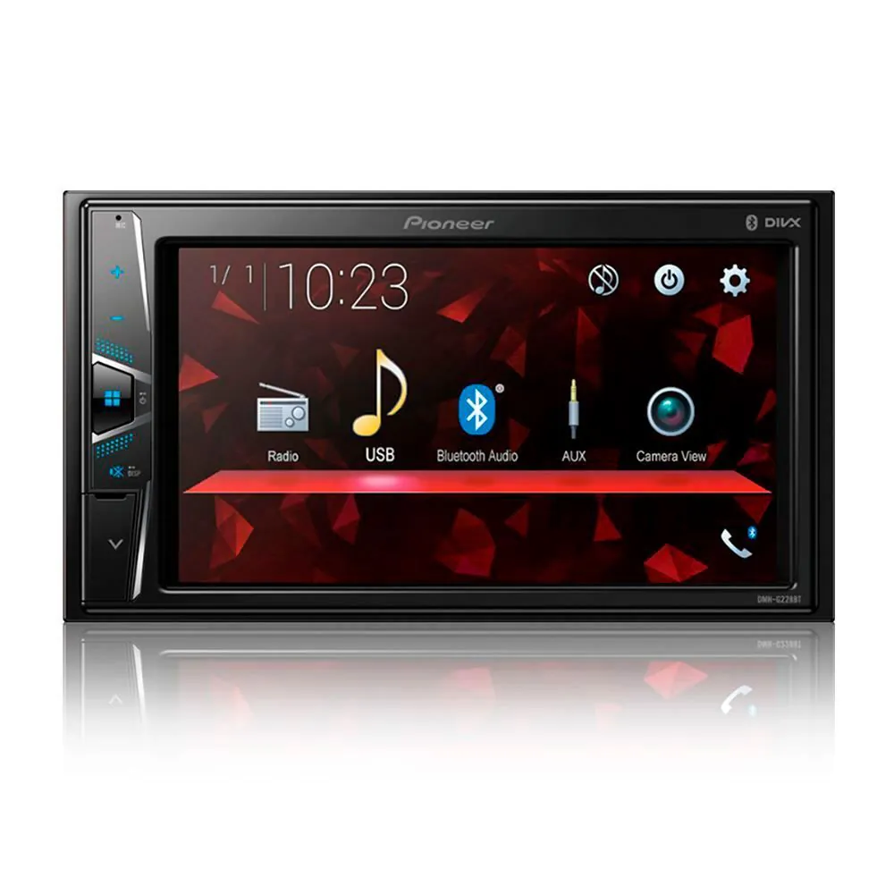 Multimídia Pioneer Receiver com Bluetooth Dmh-G228bt - 2 Din